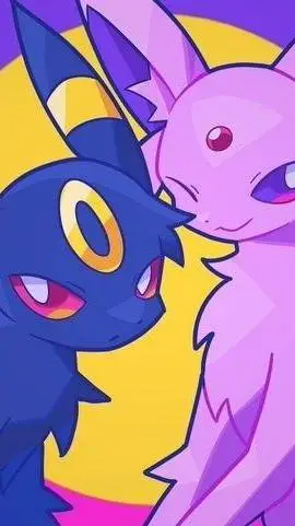 ai character: espeon x umbreon background