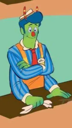 ai character: Howdy piller background