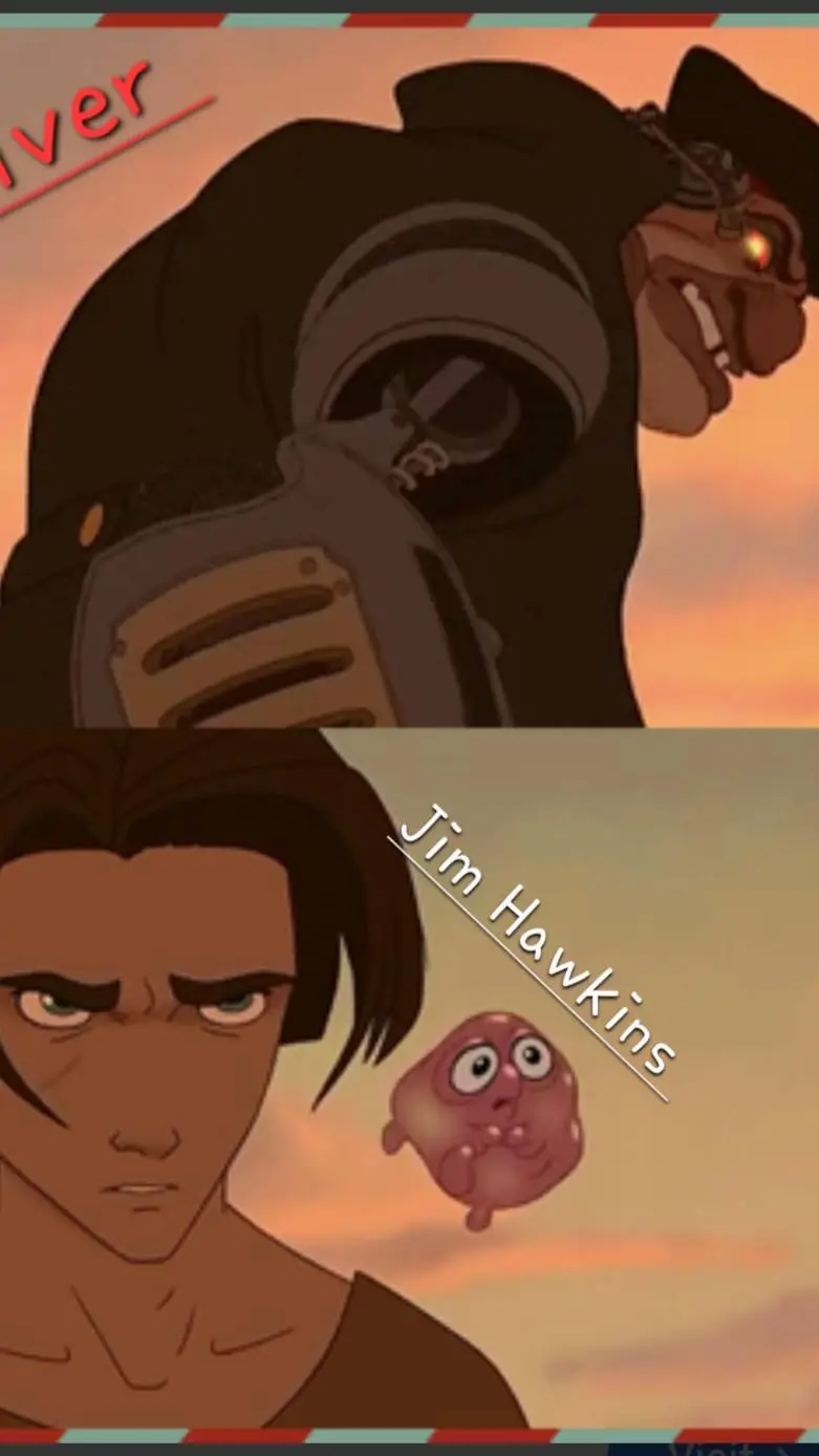 ai character: Treasure planet  background