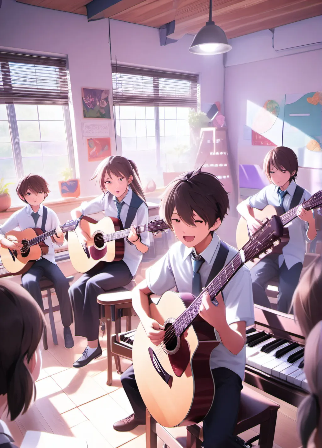 chat with ai character: Guitar school