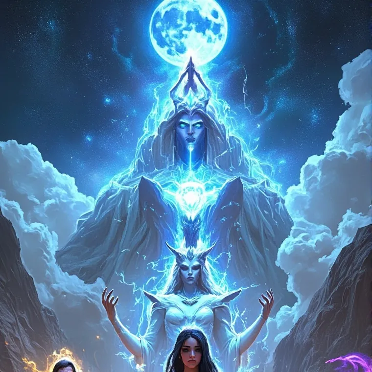 chat with ai character: Gods meeting place