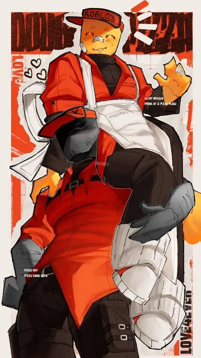 ai character: elliot x Monster background