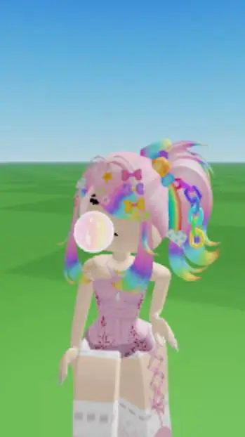 ai character: Bubble gum background