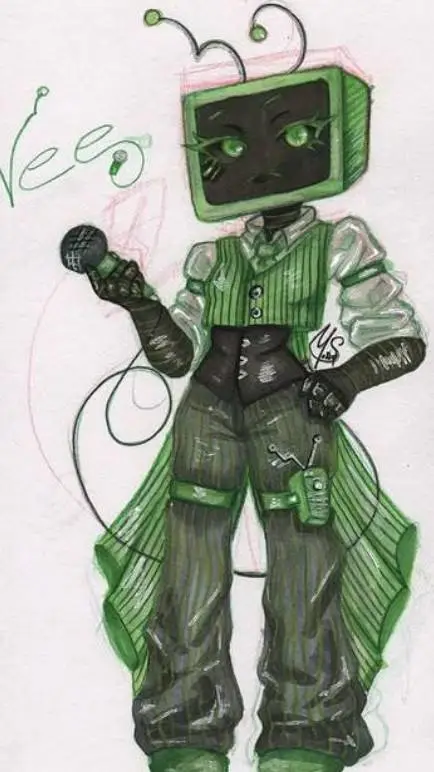 ai character: Vee background