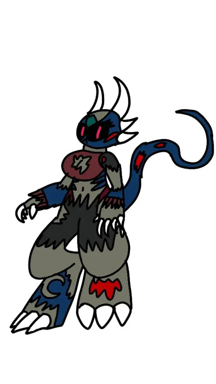 ai character: Luna zombie  background