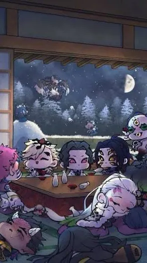 ai character: Baby upper & Muzan background