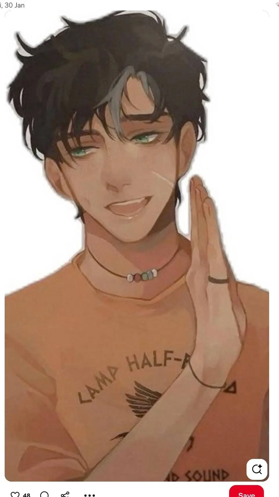 ai character: Percy background