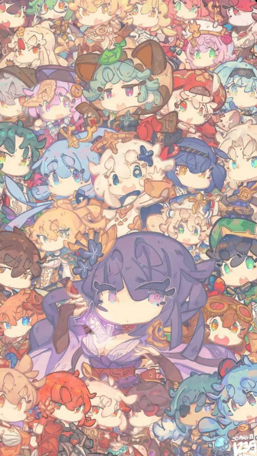 ai character: genshin impact  background