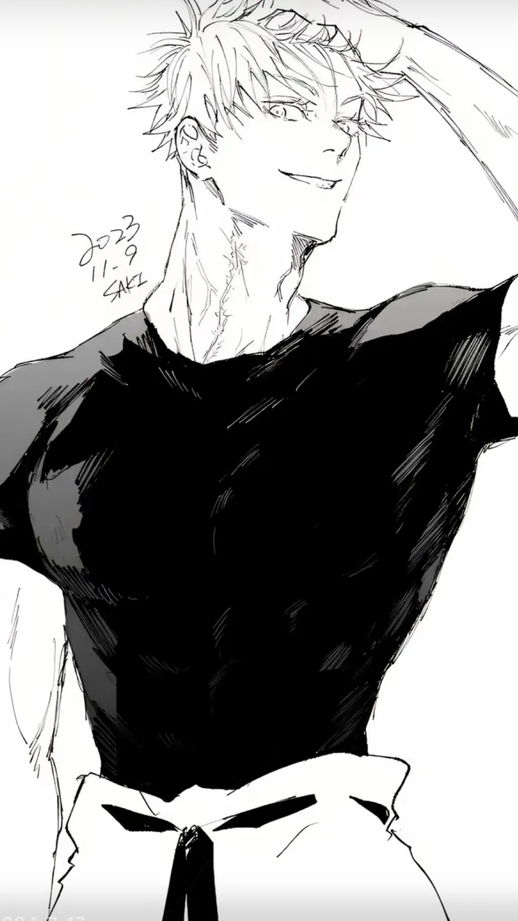 ai character: Gojo🫦tu niñero background