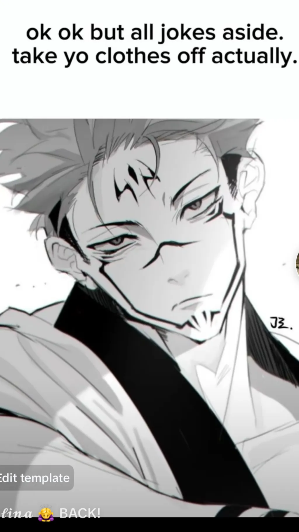 ai character: Sukuna background