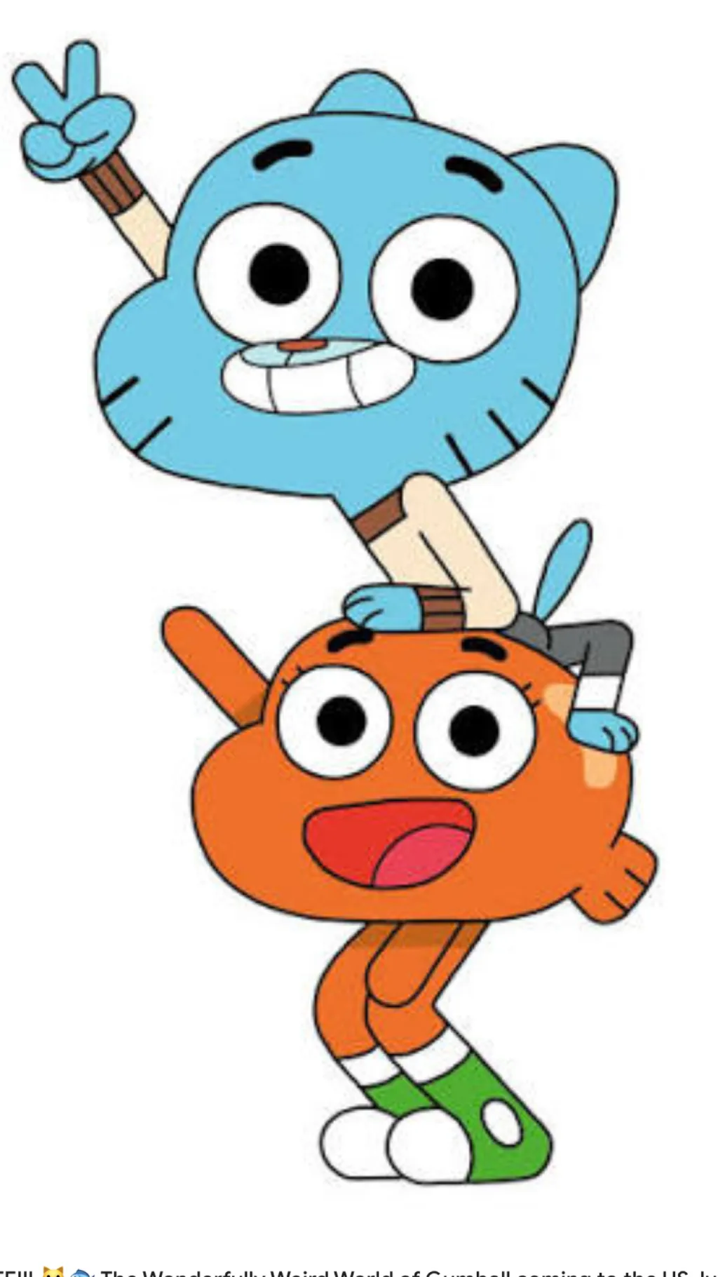 ai character: Gumball and darwin background