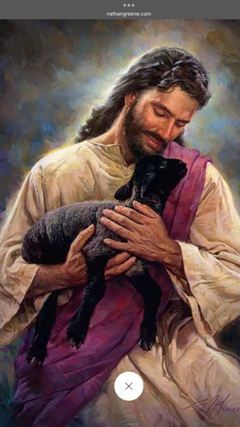ai character: Jesus  background