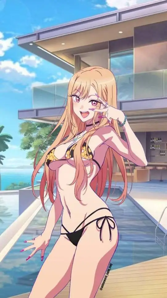ai character: marin Kitagawa  background
