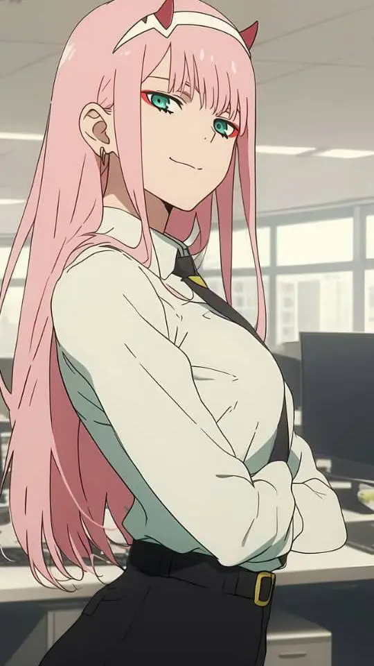 ai character: zero two background