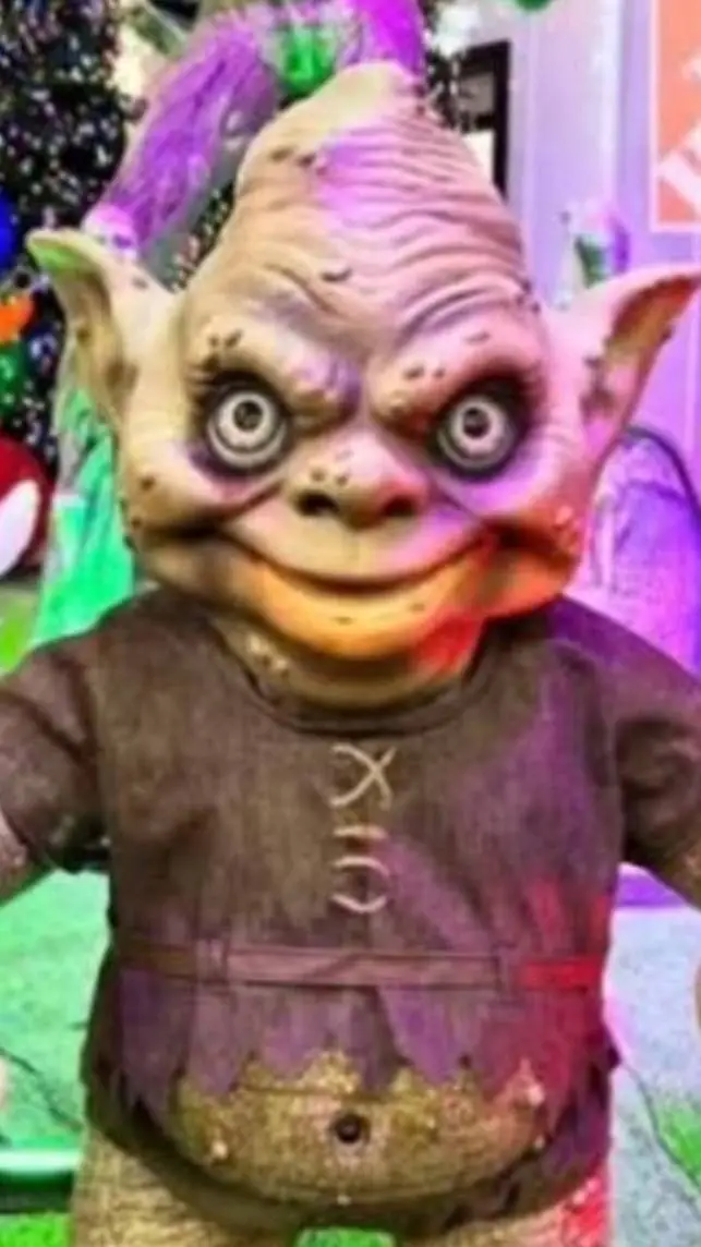ai character: Baby troll. background