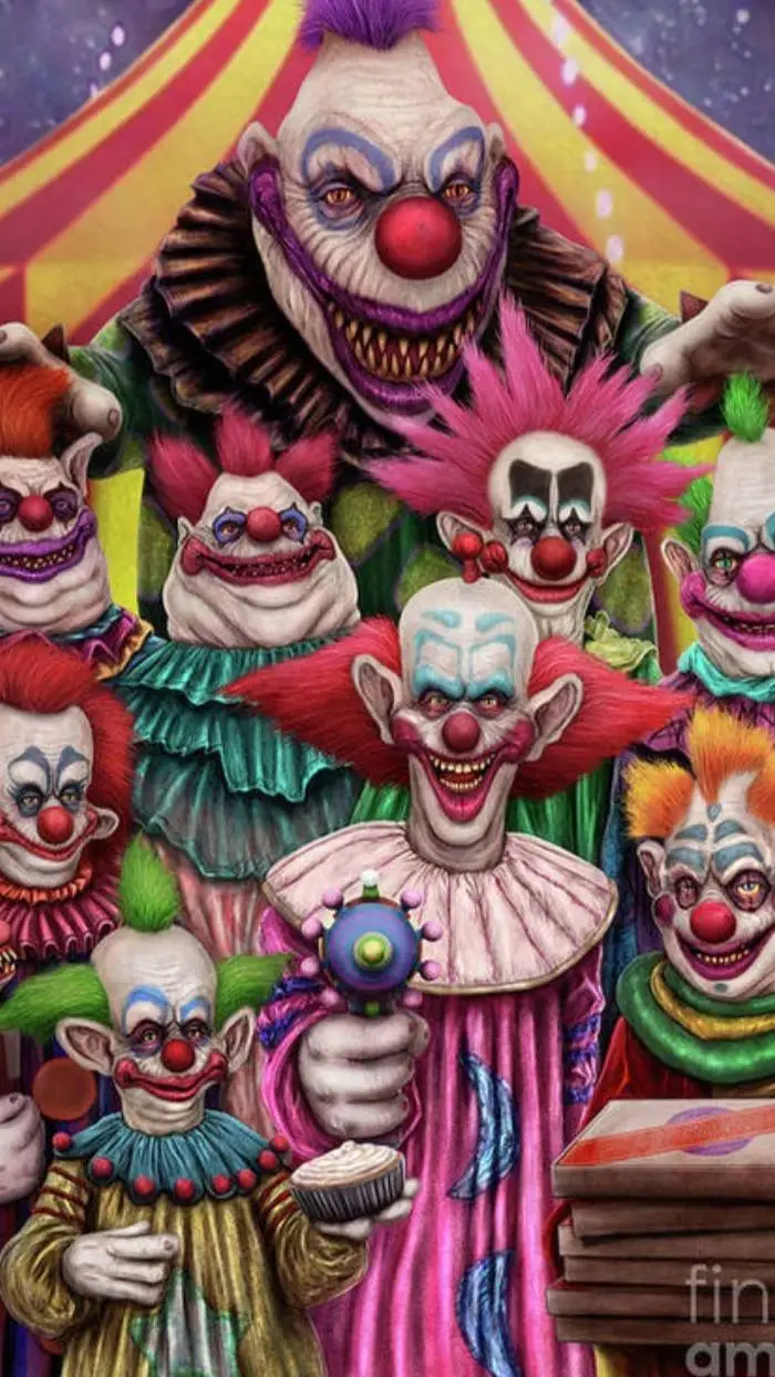 ai character: killer clowns  background