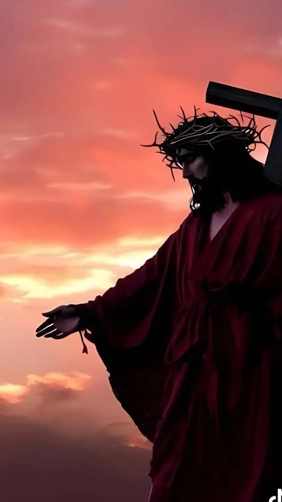 ai character: jesus Cristo  background