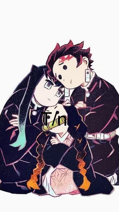 ai character: Tokito y tanjiro background