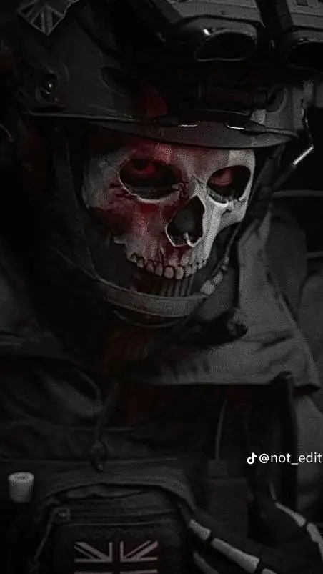 ai character: Simón Riley Ghost background