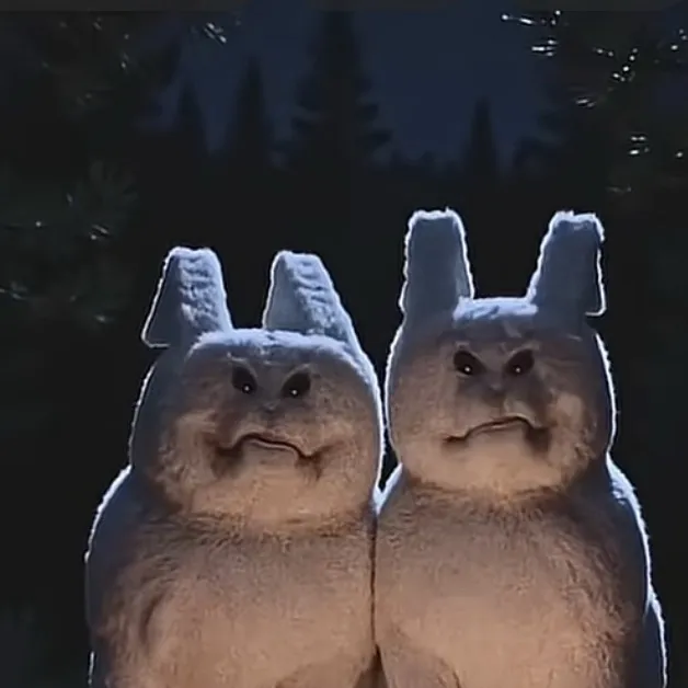 chat with ai character: two gubby in camp