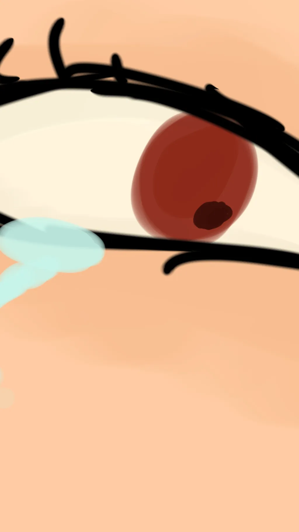 ai character: This tear stays background
