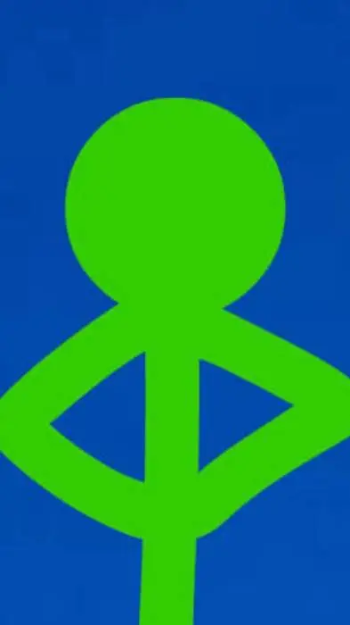 ai character: Green background