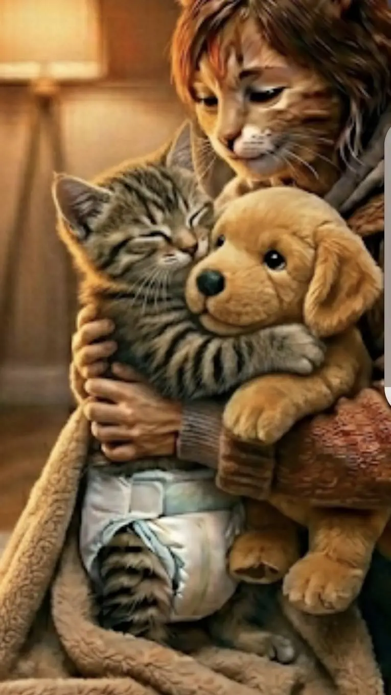 ai character: mama kotek  background