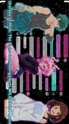 ai character: Mina Deku Uraraka  background