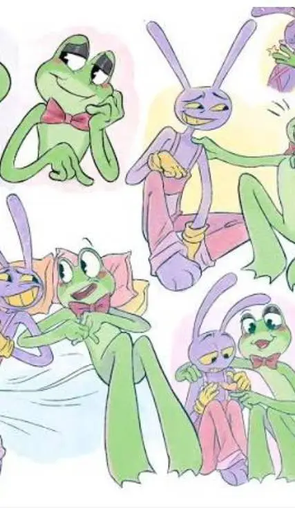 ai character: Jax x ribbitx2 background
