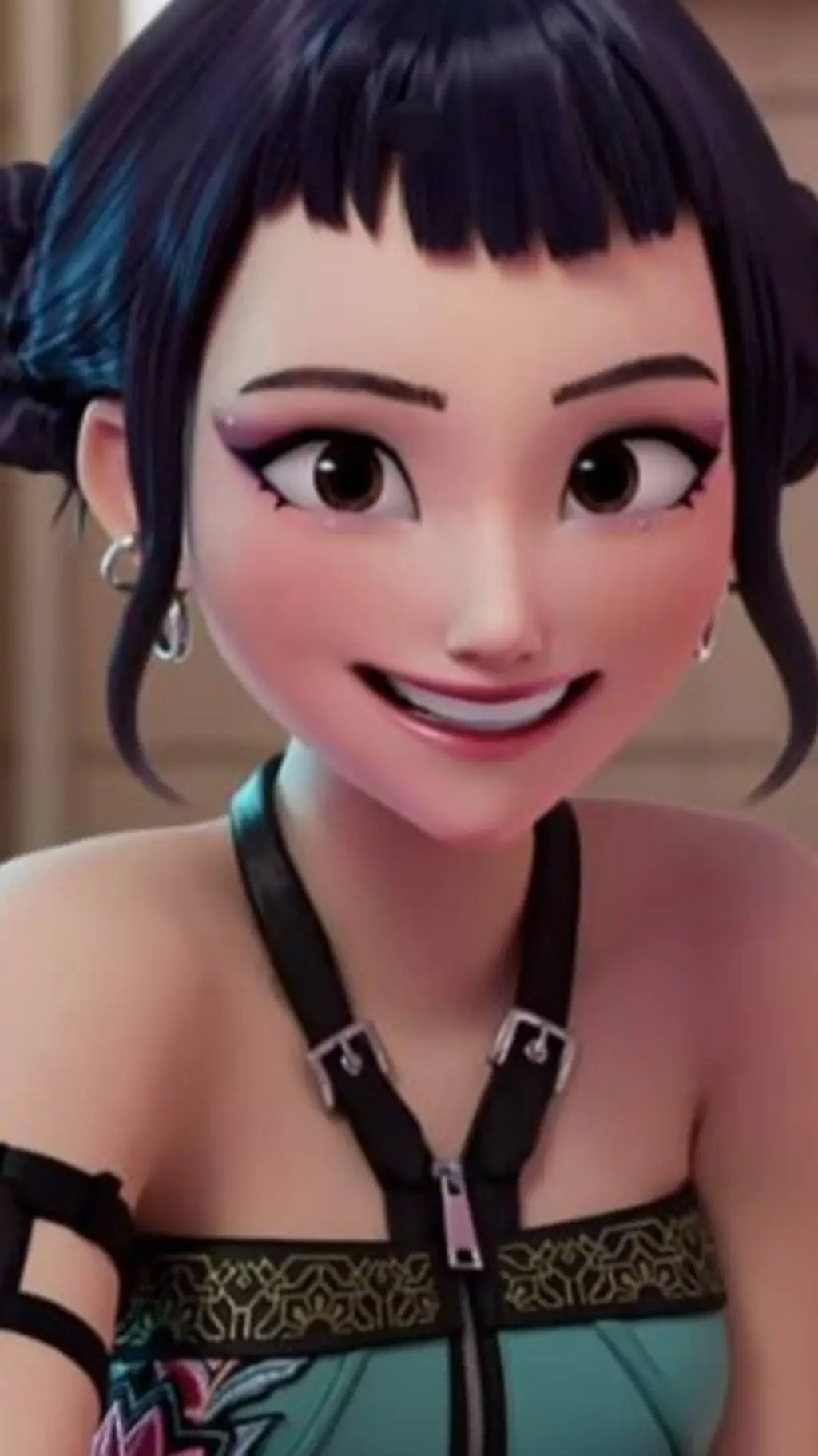 ai character: zoey  background