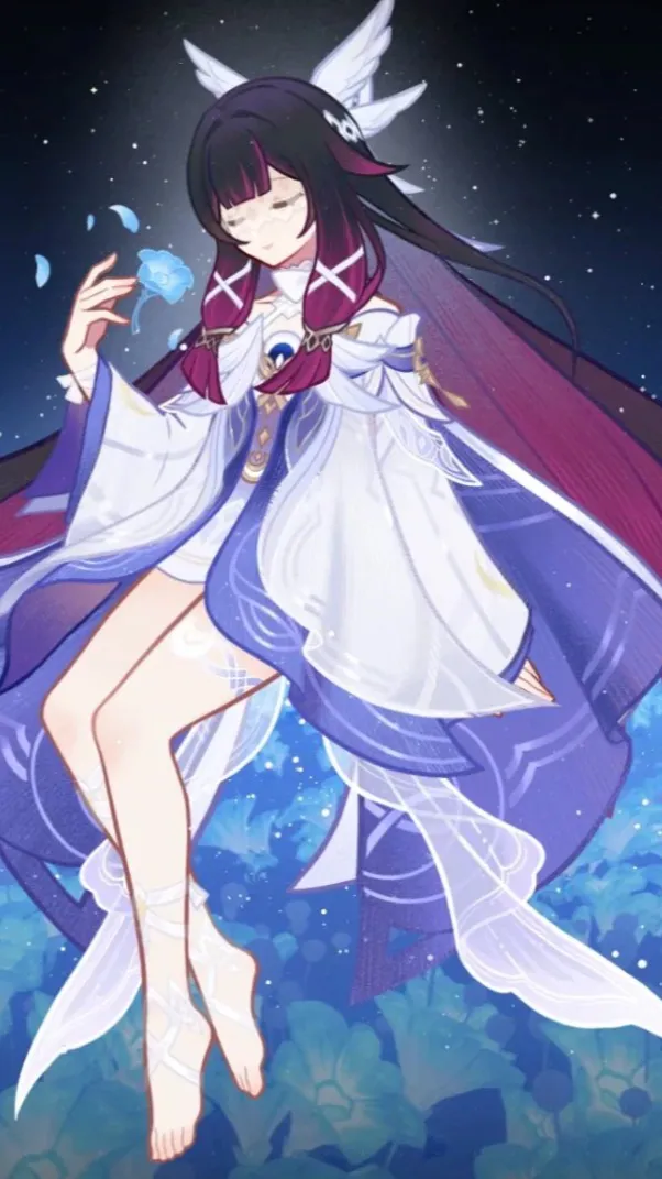 ai character: Columbina  background