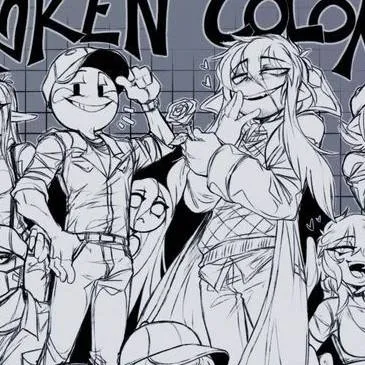 chat with ai character: Broken colors