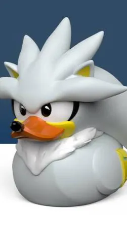 ai character: silver duck background