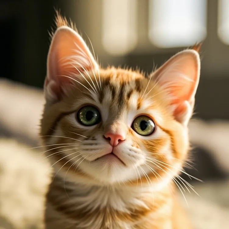 chat with ai character: Orange kitten