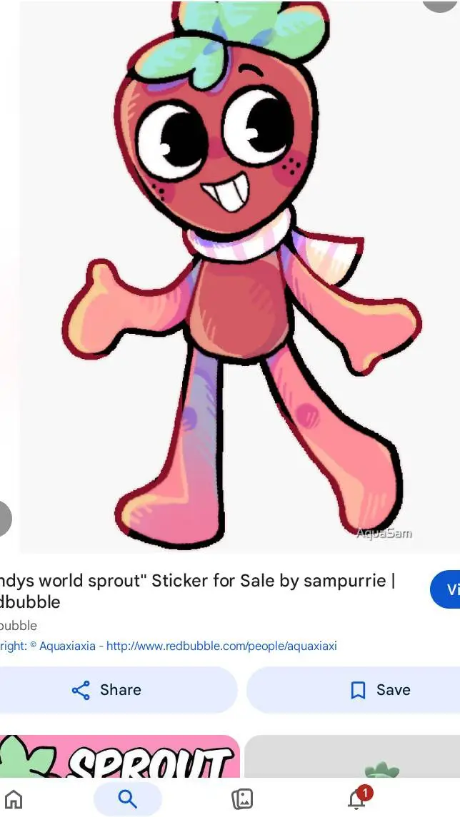 ai character: 🍓sprout🍓 background