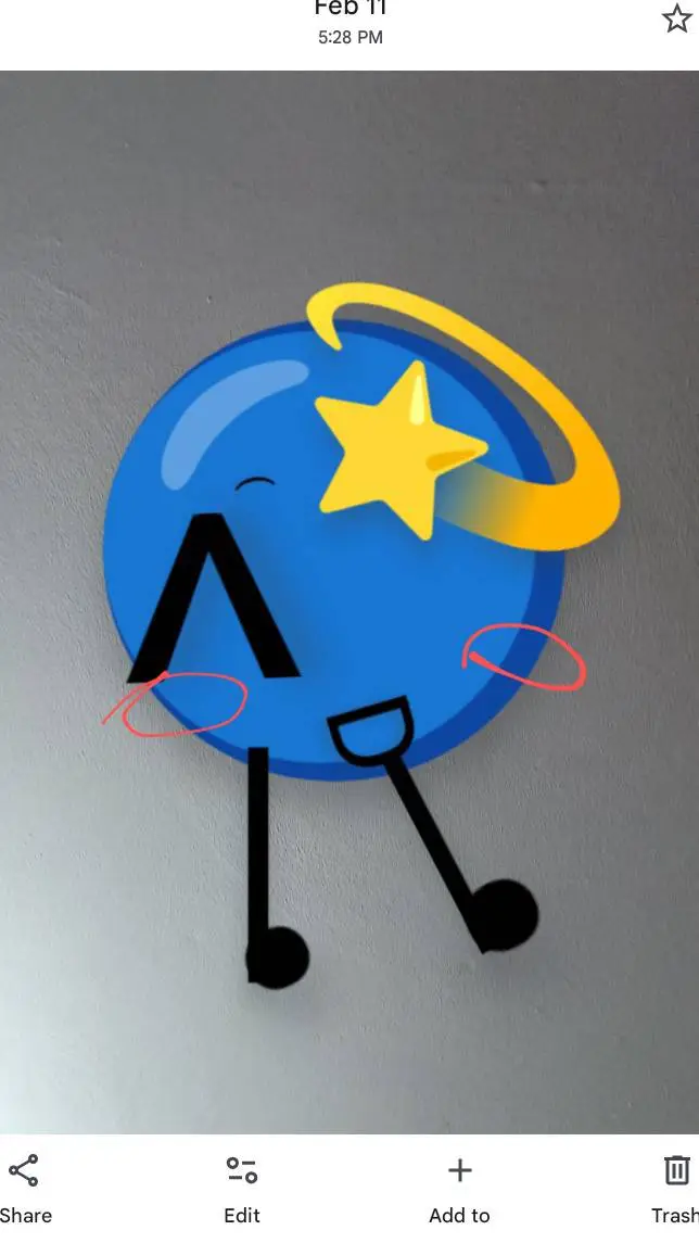 ai character: 💫🔵blue🔵💫 background