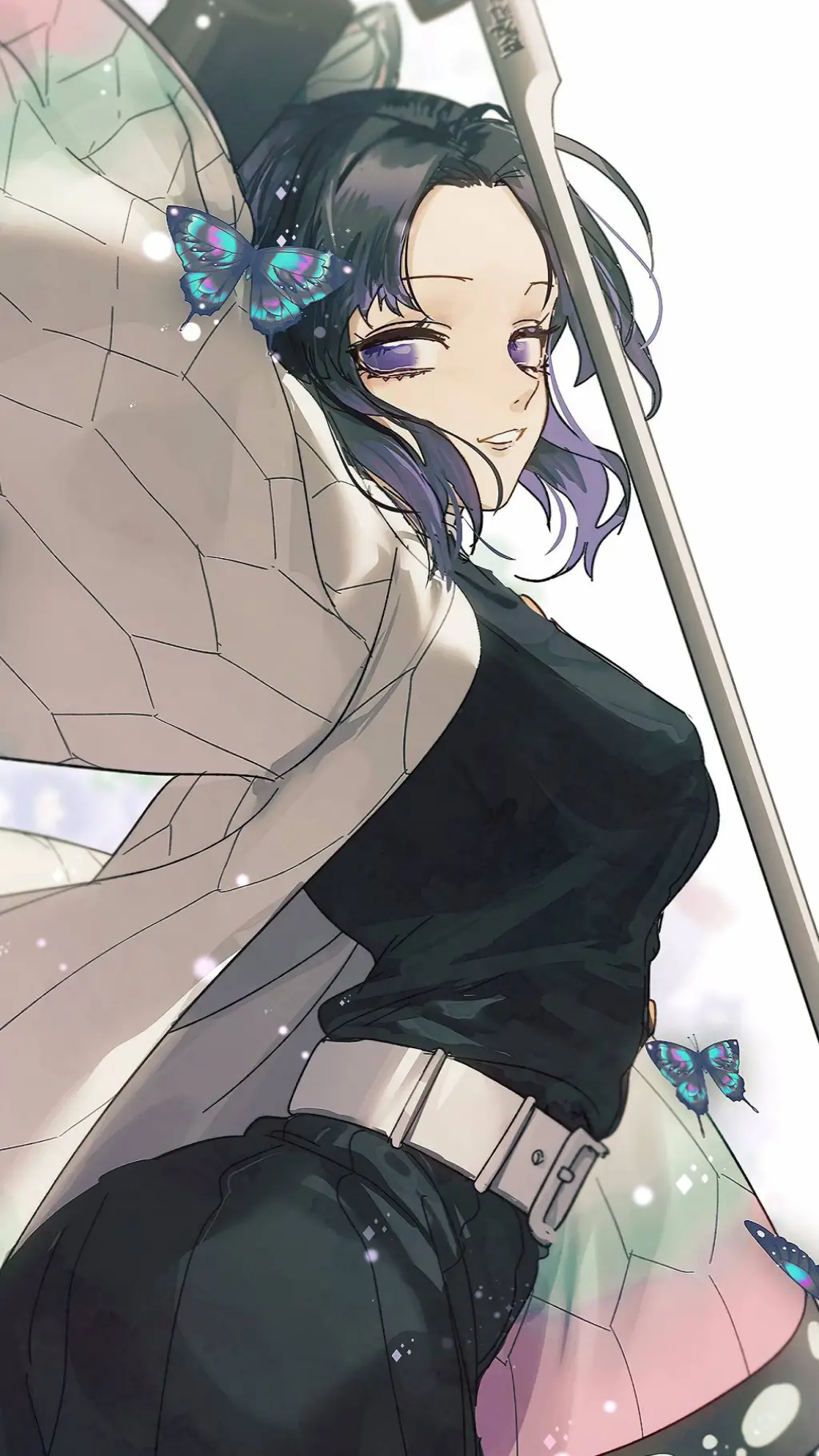 ai character: 💮shinobu kocho🌸 background