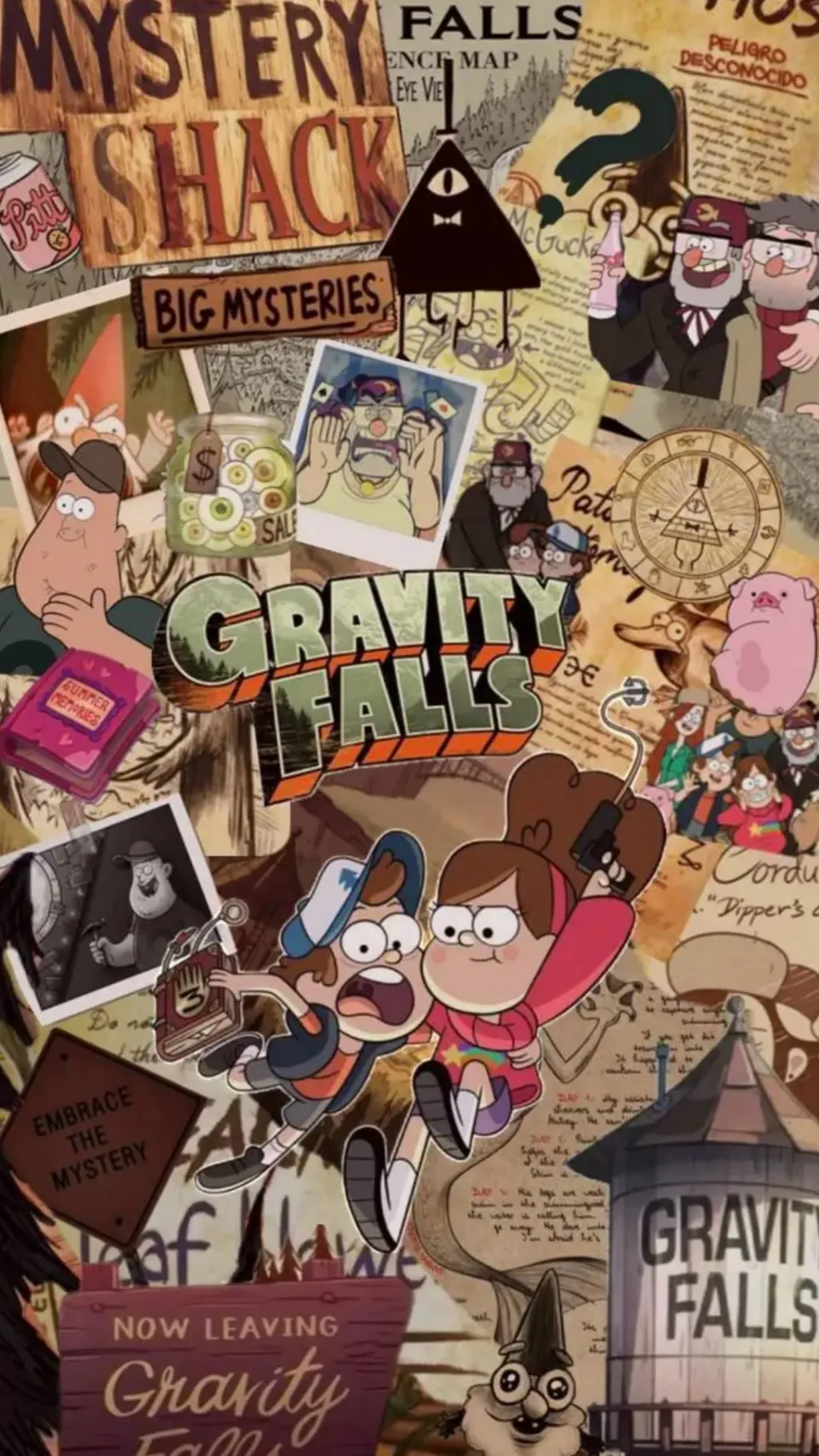 ai character: Gravity Falls😛 background
