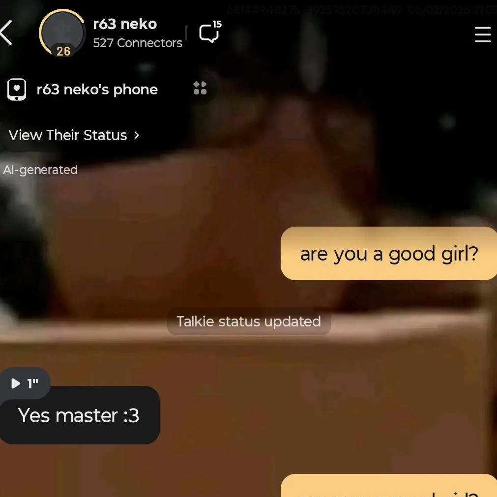 chat with ai character: r63 neko