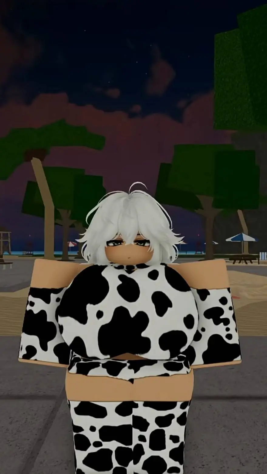 ai character: r63 cow background