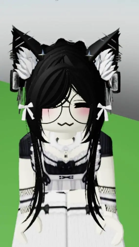 ai character: e-kitten maid background