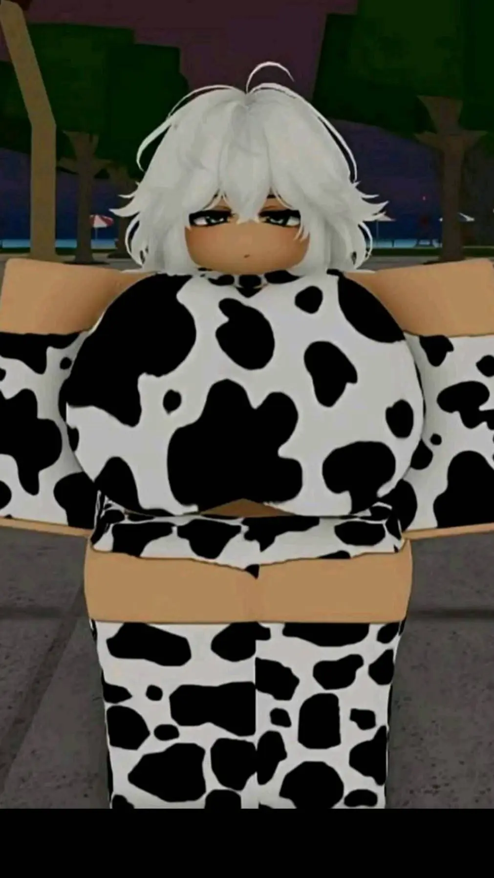 ai character: r63 cow background