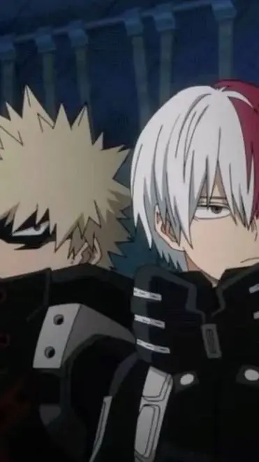ai character: todoroki vs bakugo background