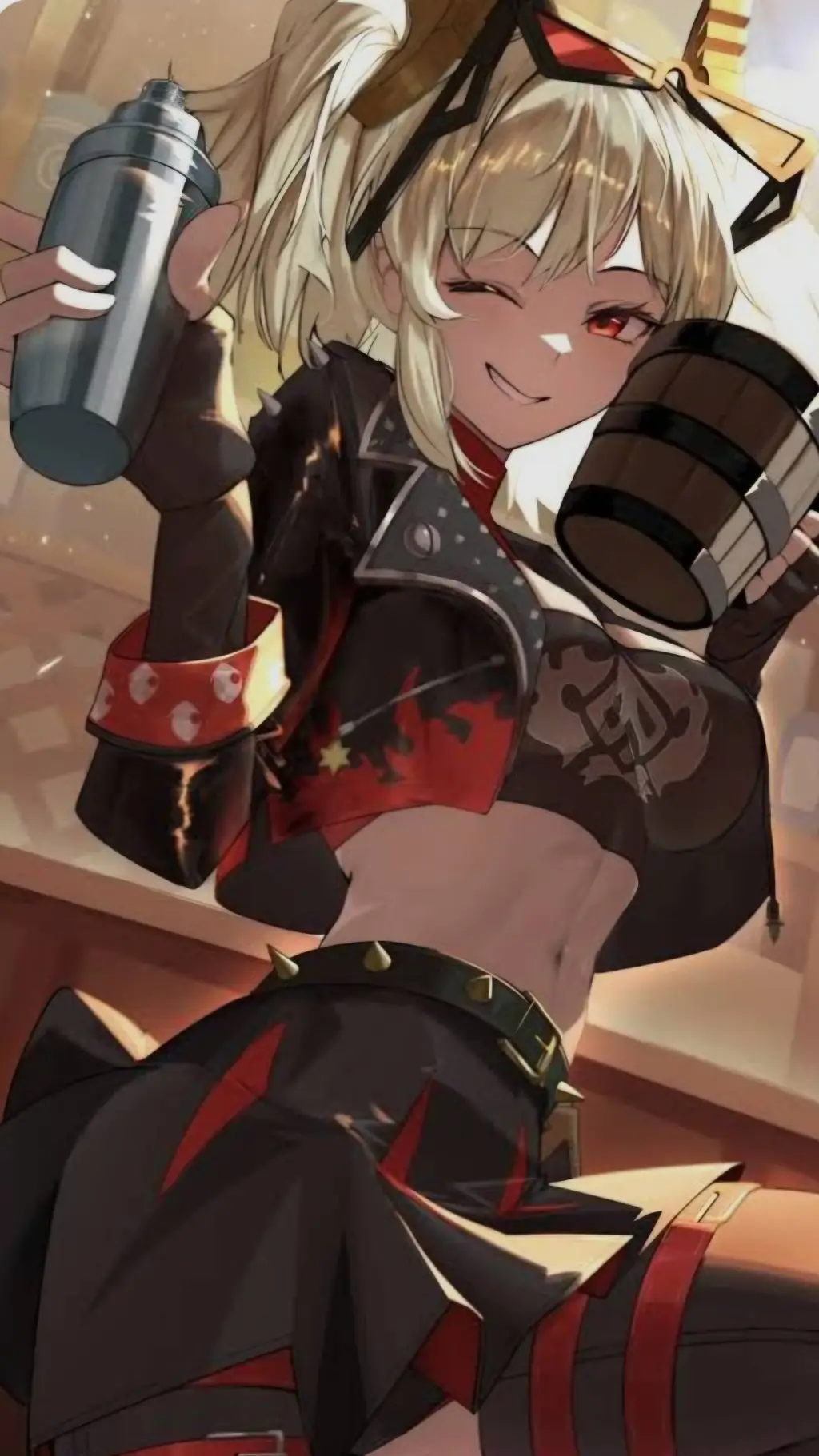 ai character: Burnice White background