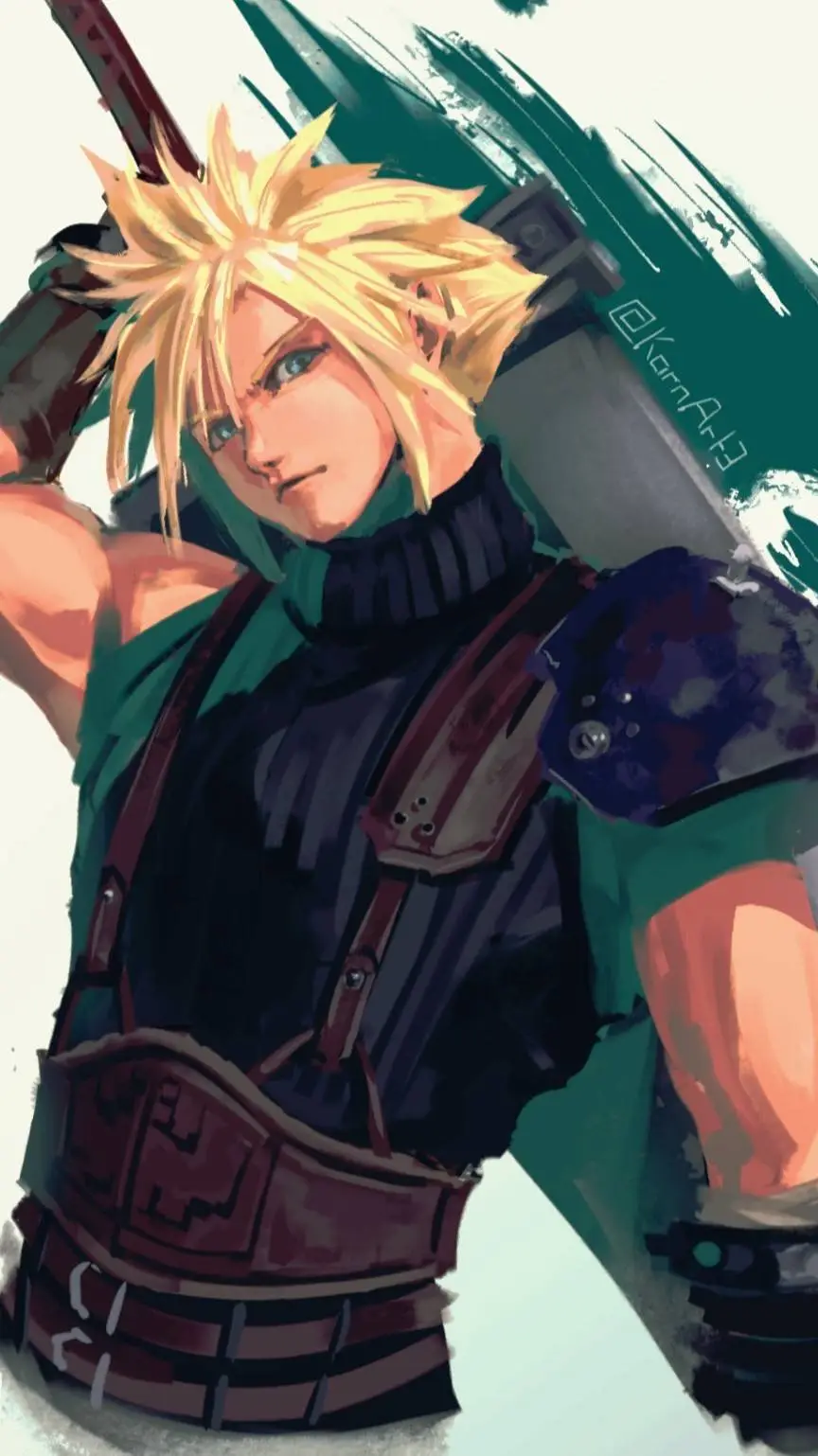 ai character: Cloud strife background