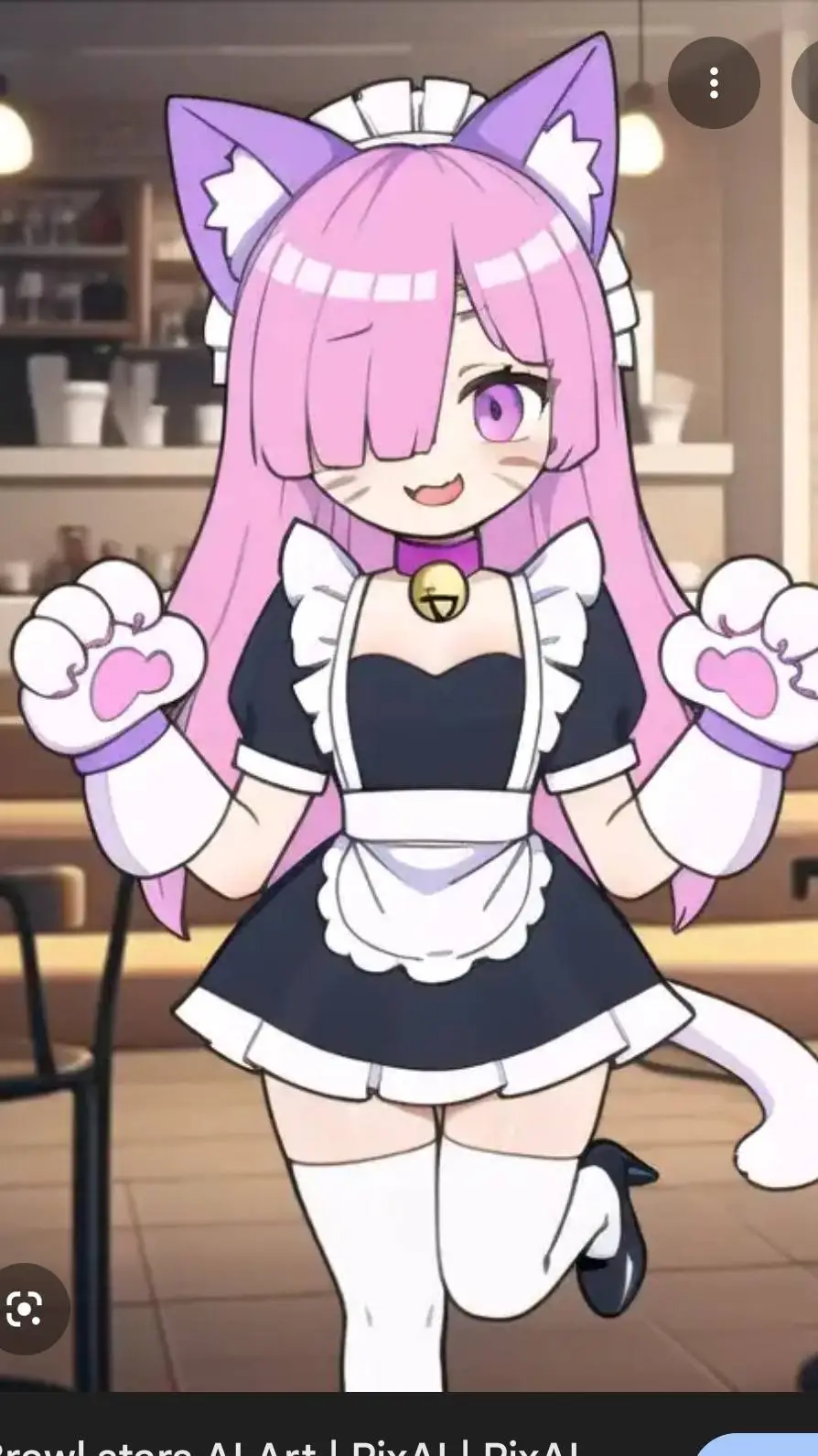 ai character:  mha cat  dance background