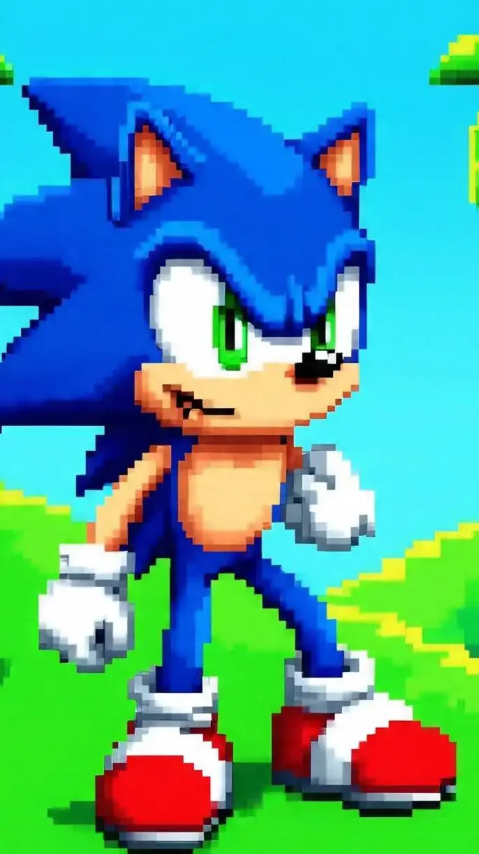 ai character: Sonic y amigos background