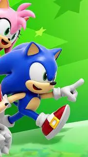 ai character: Sonic enserrado background