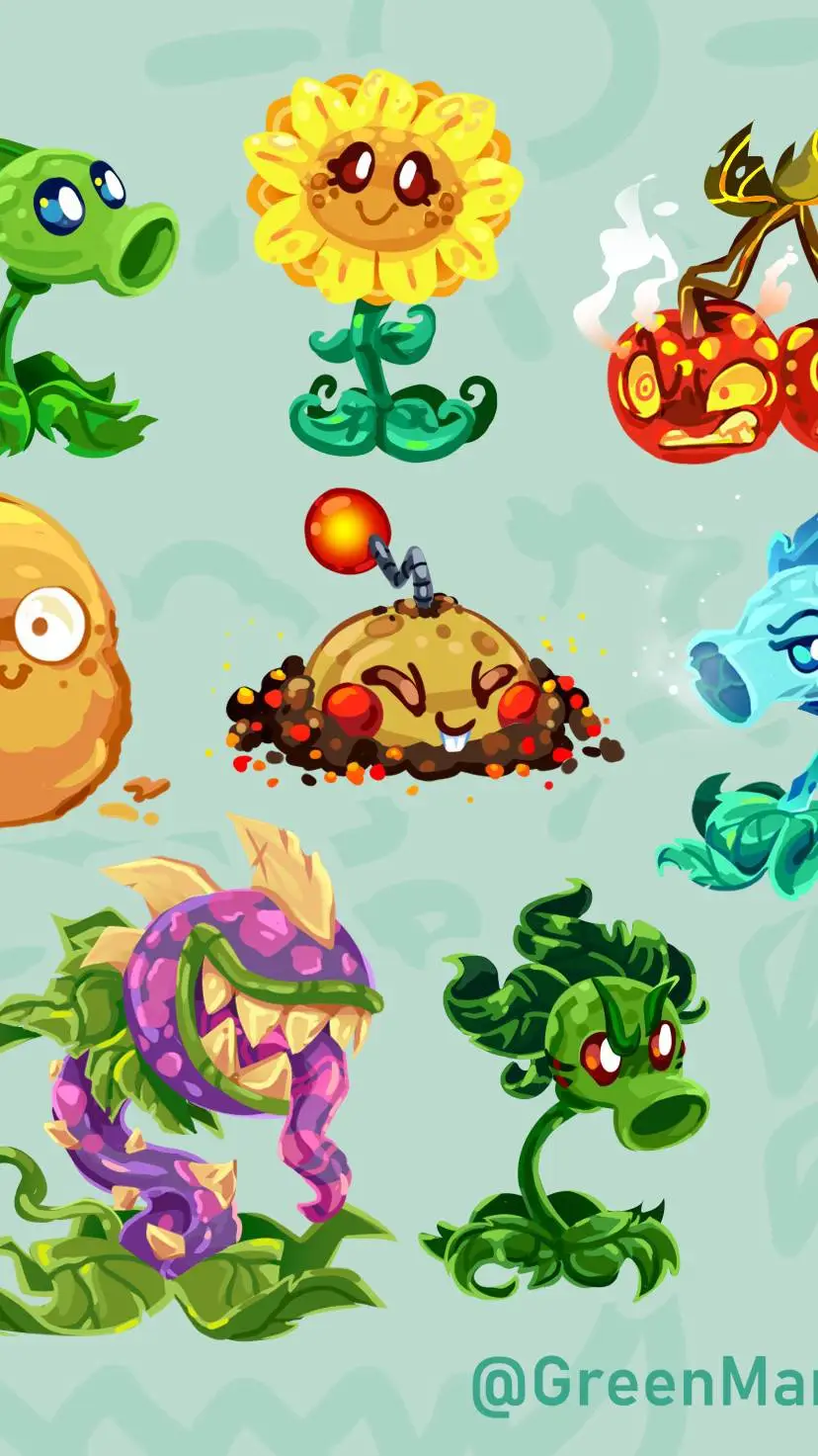 ai character: pvz  background