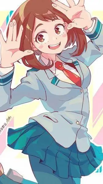 ai character: uraraka background